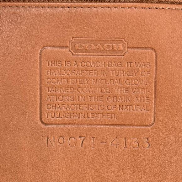 Vintage Coach Waverly Bag 4133 British Tan 1997 Turkey - Picture 6 of 10